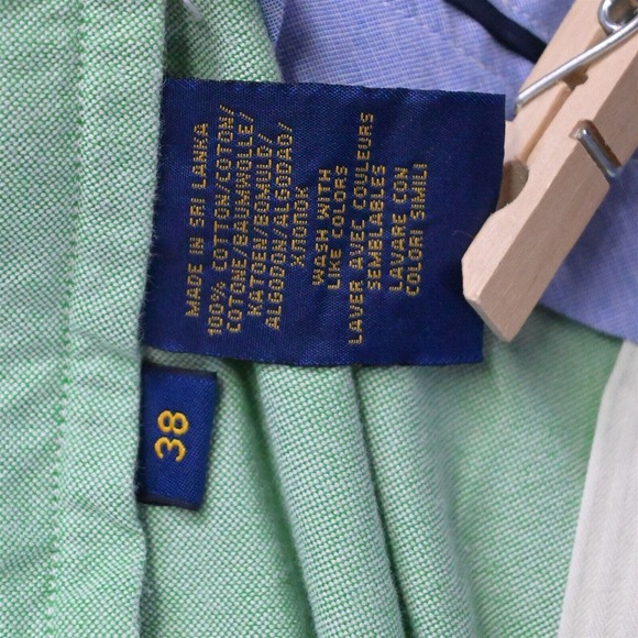 Polo Ralph Lauren 38 x 9" Green Oxford Recent Flat Front Chino Shorts - Picture 4 of 7